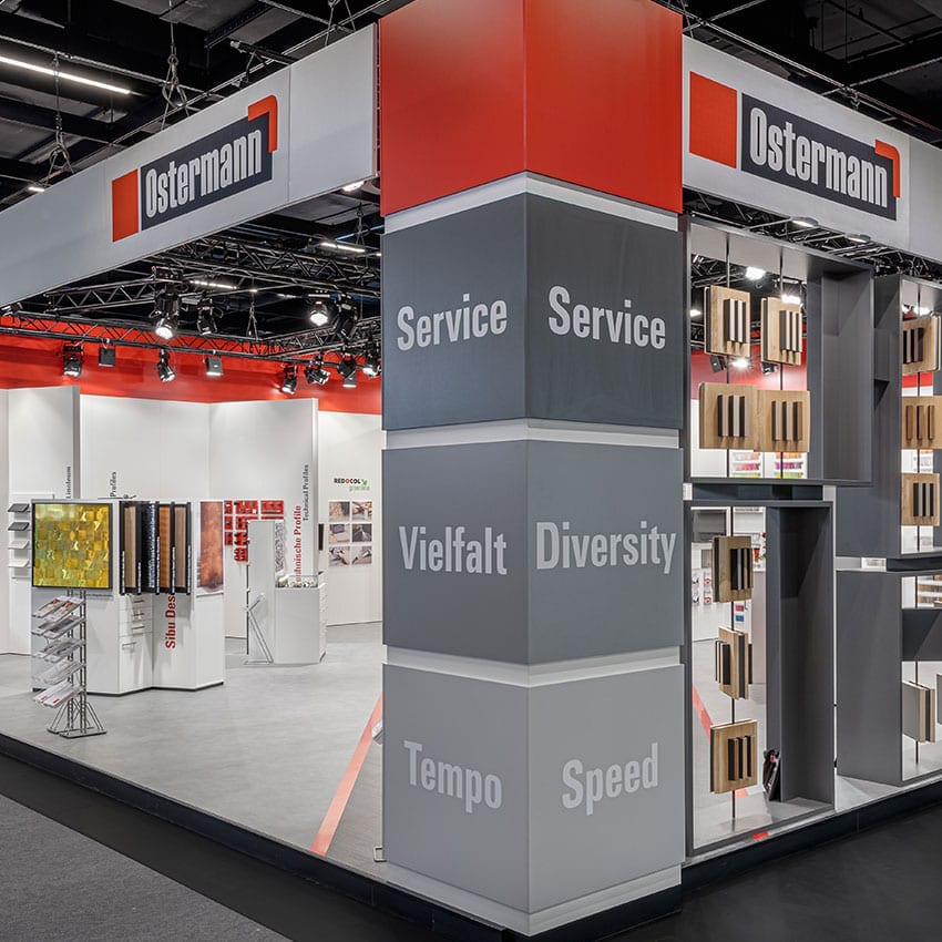 Als Messebauer für Ostermann auf der Interzum 2019 Köln