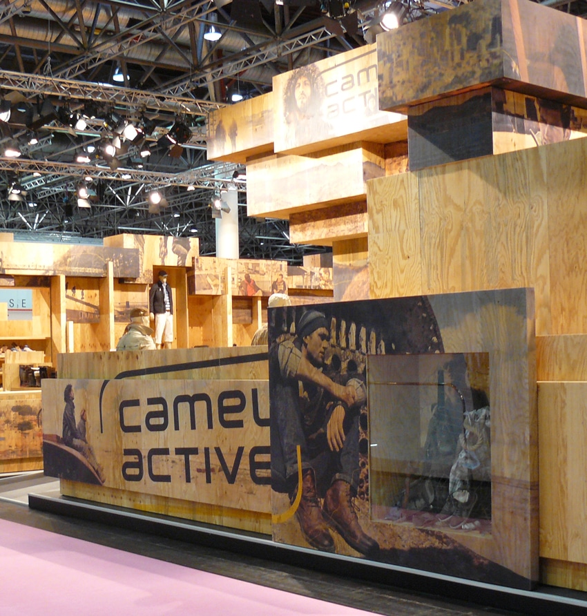 Messebauer Winkels in Düsseldorf für den Canek Aktive Messestand